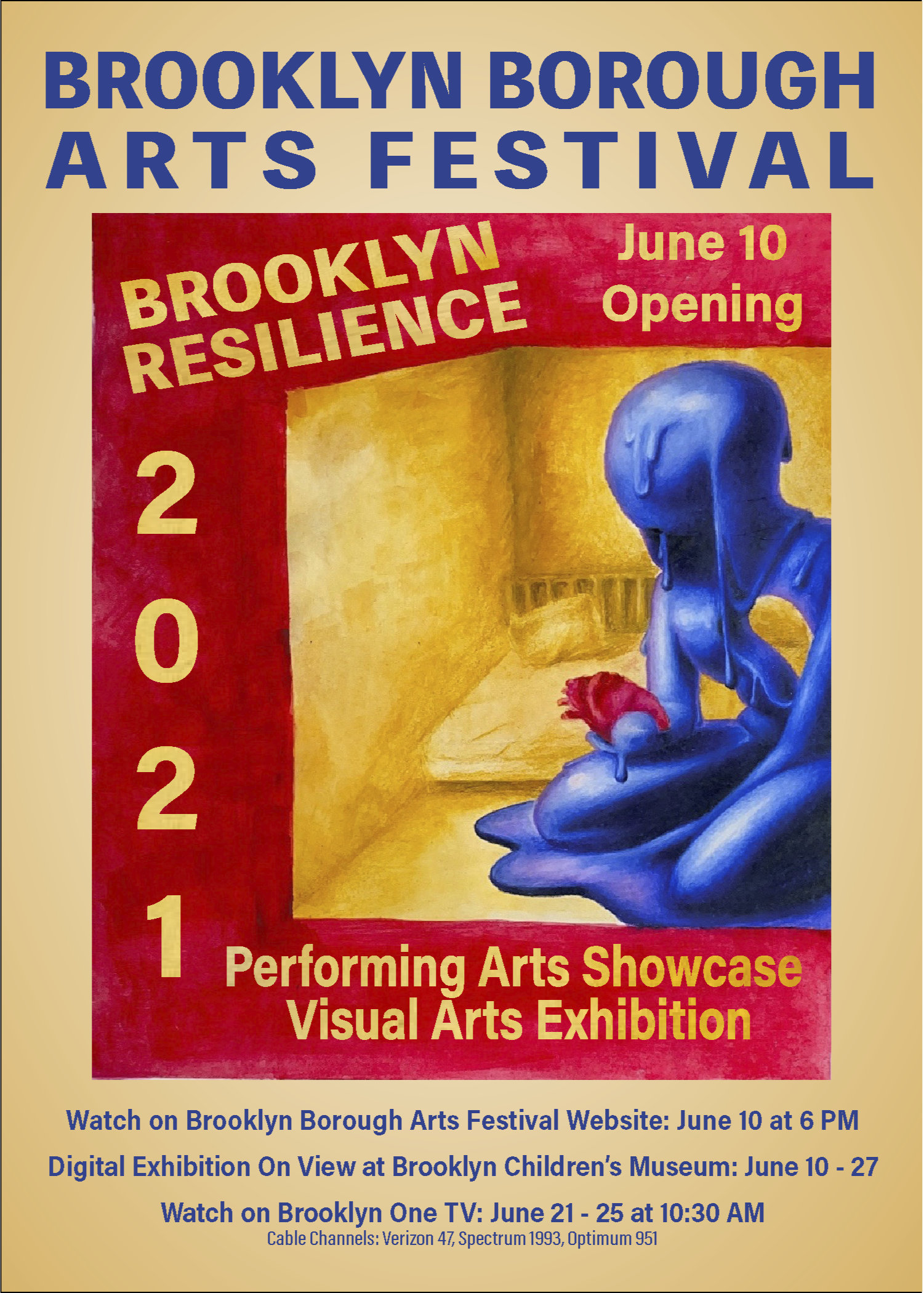 Poster of 2021 Brooklyn Borough Arts Festival