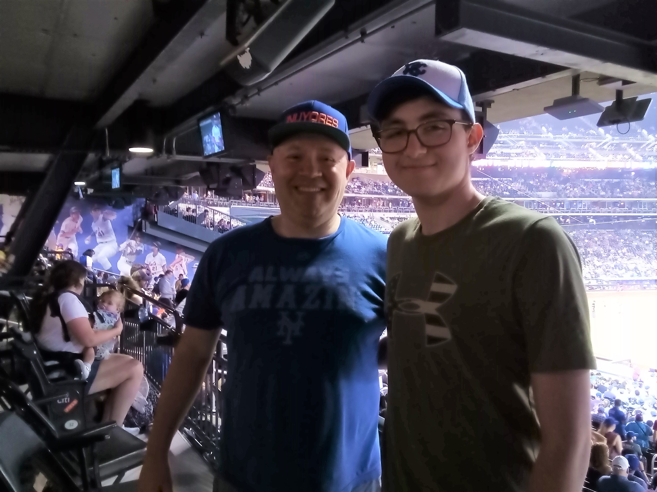 Eric and Landy at a Mets Game