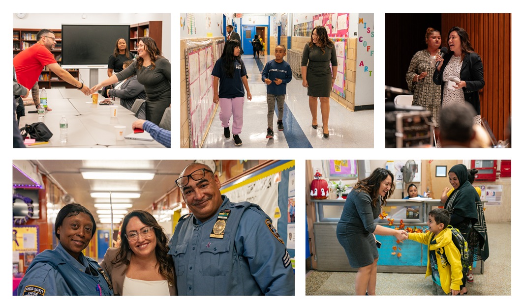 Newsletter banner shows Chancellor Aviles-Ramos meeting with students, staff, and the NYCPS community.