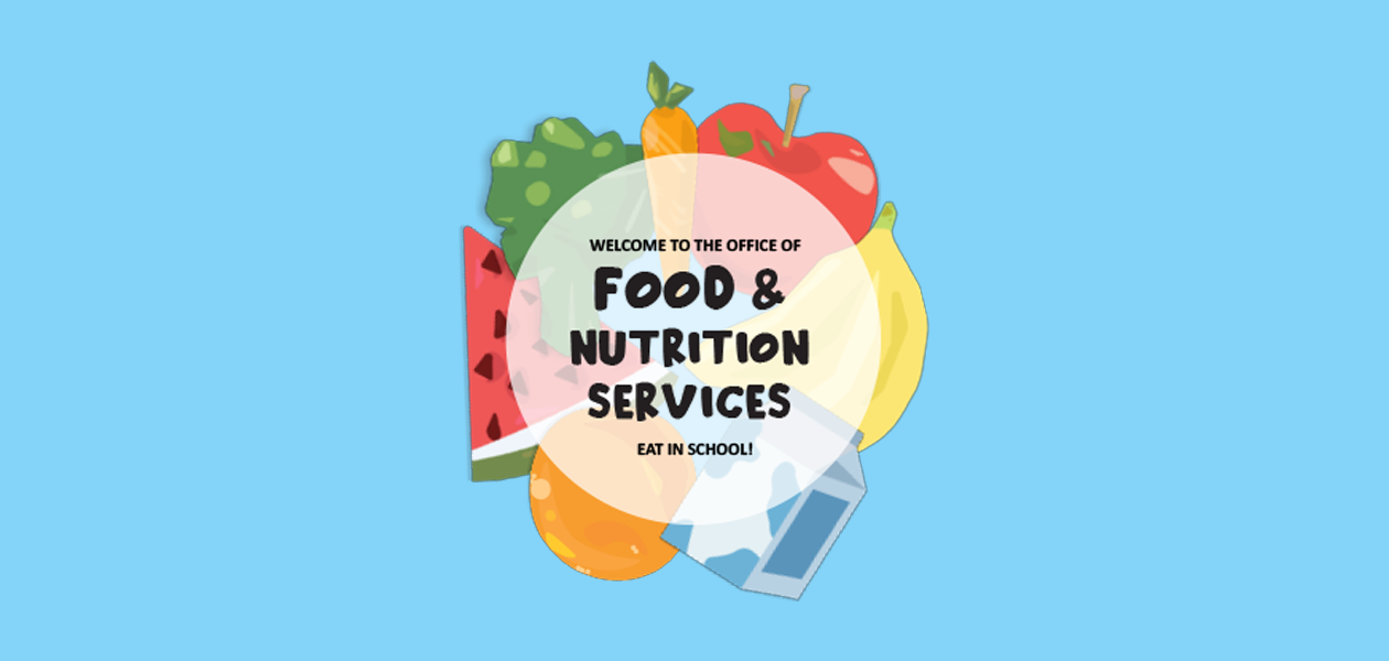 School Food Banner Image of fruits and vegetables
